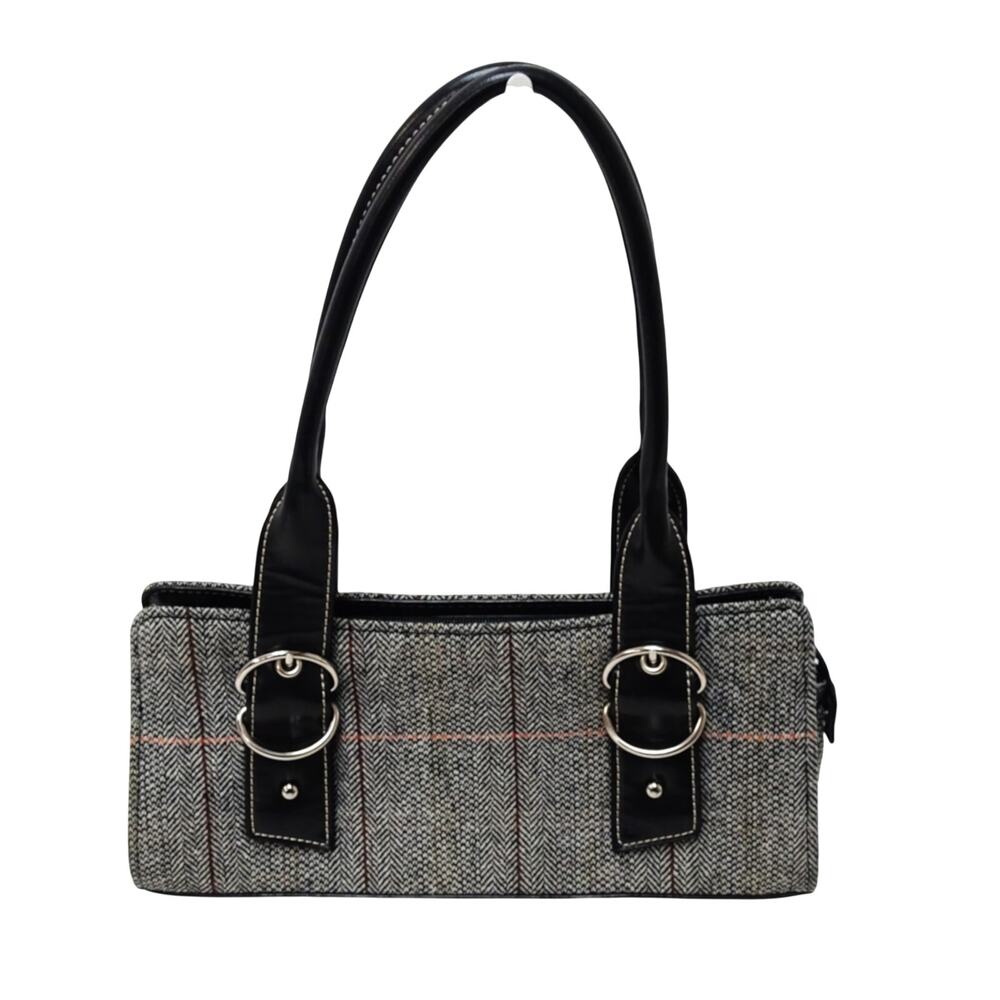 Apt. 9 Herringbone Plaid Baguette Shoulder Bag – Black Trim
